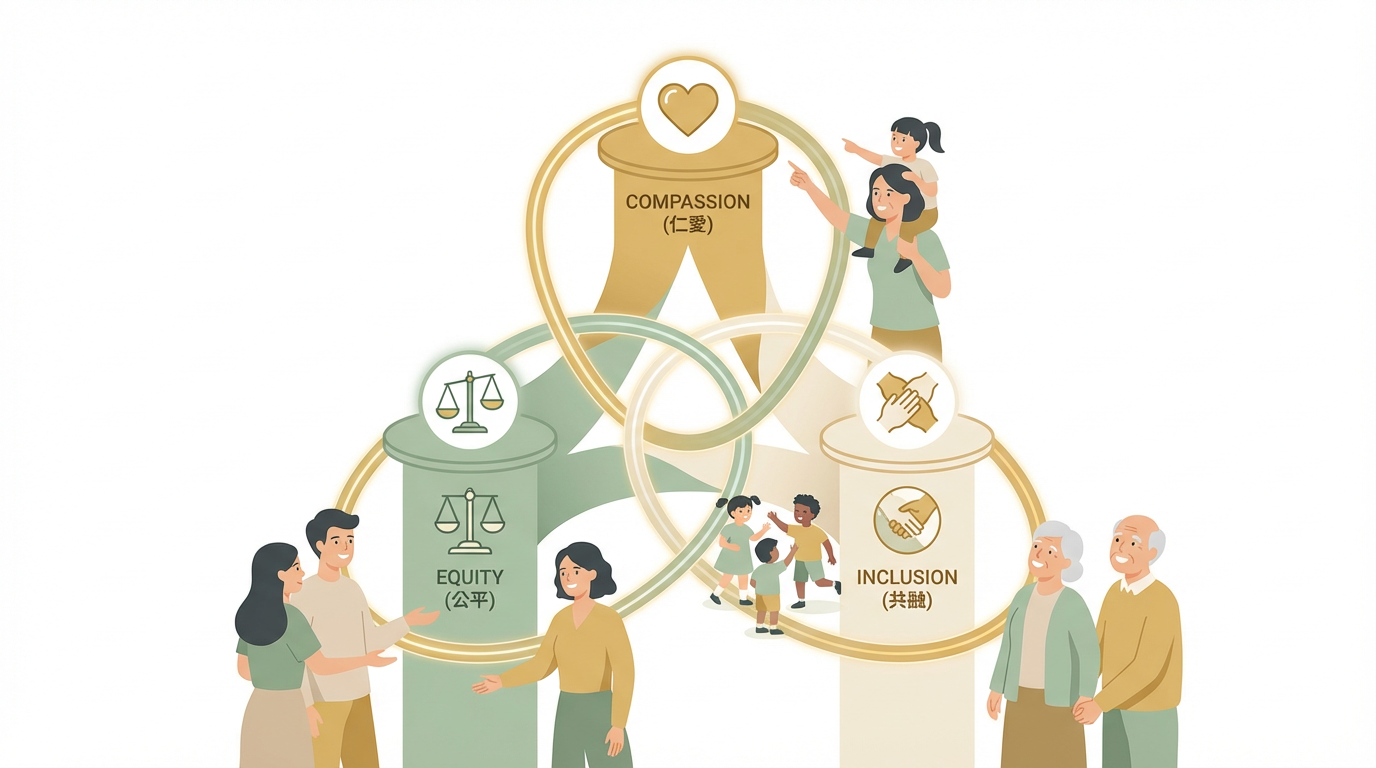 核心價值 - 仁愛、公平、共融